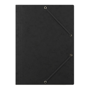 BANTEX TECZKA Z GUMKĄ A4 PRESZPAN CZARNA 400087824