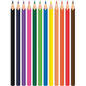 ***TETIS KREDKI TETISKI TRÓJKĄTNE 12KOL KT003-AB