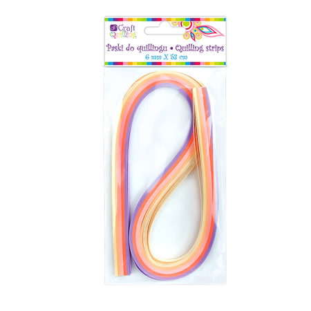PASKI DO QUILLINGU 6MM - ODCIENIE RÓŻU 100SZT QGPQ-010