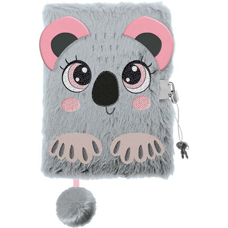 MAJEWSKI PAMIĘTNIK Z KŁÓDKĄ 3D WŁOCHACZ A5 96K MY LITTLE FRIEND SWEET KOALA 650871