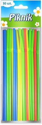 FM SŁOMKA PLASTIKOWA PIKNIK 30SZT