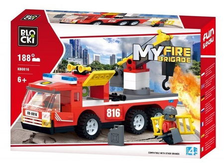 KLOCKI BLOCKI MyFire WÓZ STRAŻACKI 188EL KB0816
