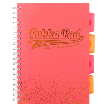 PUKKA KOŁOZESZYT PROJECT BOOK BLUSH B5 CORAL KRATKA NZ2291