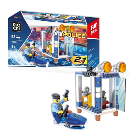 KLOCKI BLOCKI MY POLICE 2W1 92EL KB0653
