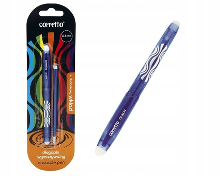 DŁUGOPIS WYMAZYWALNY CORRETTO GR-1609 NIEBIESKI BISTER+ WKŁAD