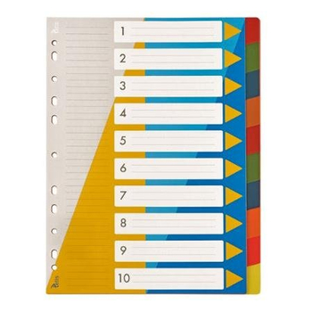 TETIS PRZEKŁADKI PP A4 NUMERYCZNE 1-10 BP630-10