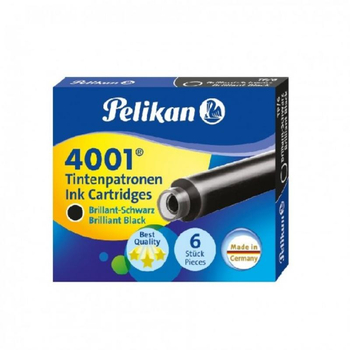 PELIKAN NABOJE TP6 CZARNE 6SZT