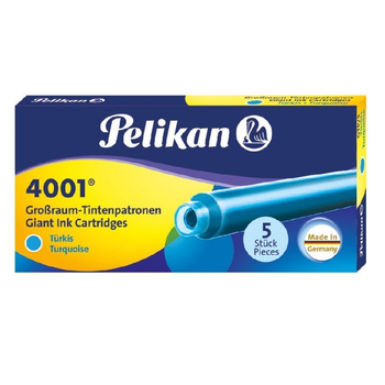PELIKAN NABOJE DŁUGIE TURKUS 5SZT