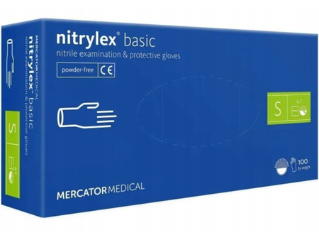 MR RĘKAWICE NITRYL BLUE S455 S 100SZT