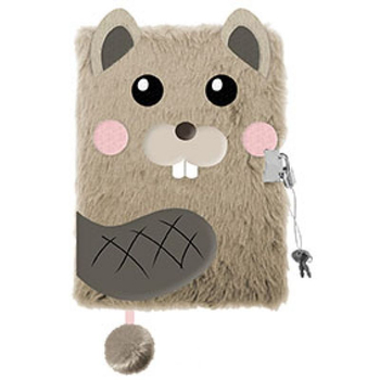 MAJEWSKI PAMIĘTNIK Z KŁÓDKĄ 3D WŁOCHACZ A5 96K MY LITTLE FRIEND FRIEND BEAVER 650895