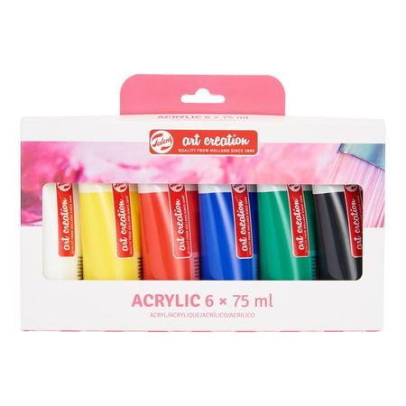 FARBY AKRYL TALENS ART CREATION 6X75ML 3582806M