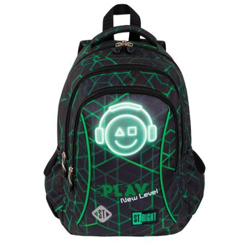 MAJ24 PLECAK 3 KOMOROWY PLAY NEW LEVEL 673528