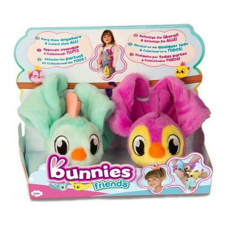 P TM BUNNIES FRIENDS PLUSZOWY PTASZEK Z MAGNESEM 2-PAK