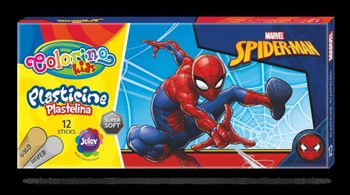 COLORINO PLASTELINA 12KOL. SPIDERMAN 91826PTR