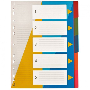 TETIS PRZEKŁADKI PP A4 NUMERYCZNE 1-5 BP630-5