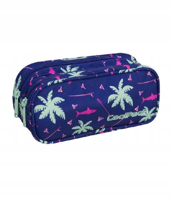 COOLPACK CLEVER - SASZETKA PODWÓJNA A264 PINK SHARK