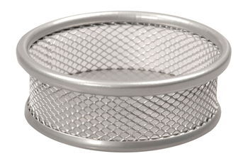 TETIS BV503-S PRZYBORNIK MAŁY OKRĄGŁY SREBRNY