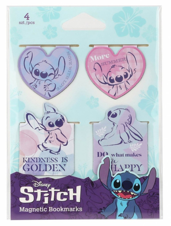 STITCH PASTEL ZAKŁADKI MAGNETYCZNE 4 SZT MIX WZÓR 3 75378