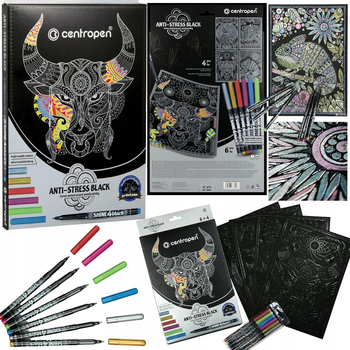 CENTROPEN ZESTAW ANTYSTRESOWY ANTI STRESS BLACK 9390