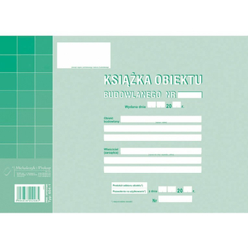 *****604-1 KSIĄŻKA OBIEKTU BUD. A4