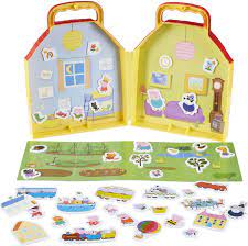 Świnka Peppa - Zestaw Domek + piankowe naklejki 07455