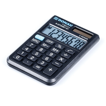 DONAU TECH KALKULATOR KIESZONKOWY CZARNY K-DT2081-01
