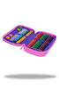 COOLPACK JUMPER 2 PIÓRNIK PODWÓJNY Z WYPOSAŻENIEM PURPLE SCRIBLE D066341
