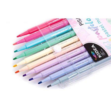 KIDEA PISAKI PASTELOWE 10 KOLORÓW PIP10KA