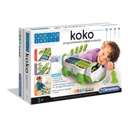 CLEMENTONI KOKO PROGRAMOWALNY ROBOT KROKODYL