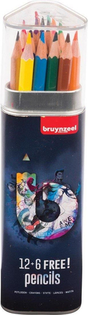 BRUYNZEEL KREDKI OŁÓWKOWE 12+6 DARK 60212018