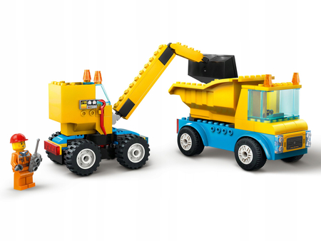 LEGO 60391 CITY Ciężarówki i dźwig z kulą wyburzeniową (2023-2025)