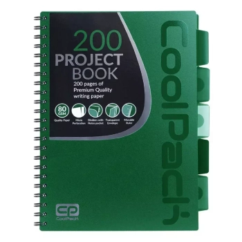 COOLPACK KOŁOZESZYT PP A4 GREEN 94047CP