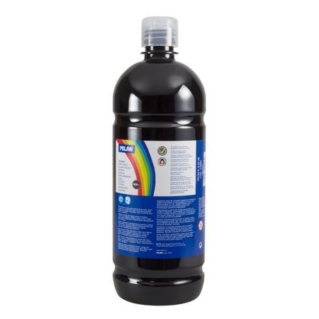 MILAN FARBA TEMPERA 1000ML CZARNA 03880