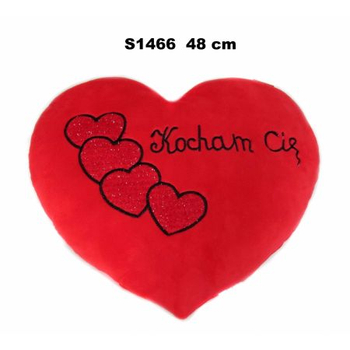 PLUSZOWE SERCE KOCHAM CIĘ 48CM S1466