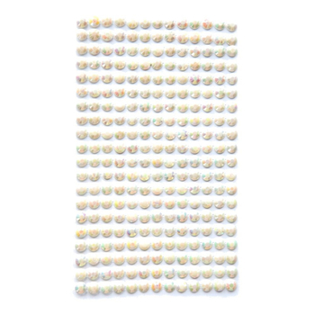 KRYSZTAŁKI SAMOPRZYLEPNE 6MM 260SZT OPALESCENT CREAM GRKR-059