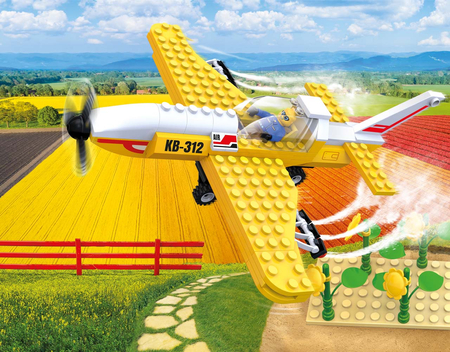 KLOCKI BLOCKI MyFarm SAMOLOT DO OPRYSKÓW POLA KB0312