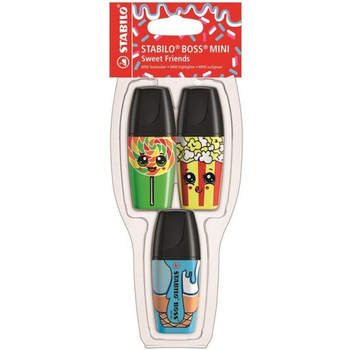 STABILO ZAKREŚLACZ BOSS MINI SWEET FRIENDS ETUI 3 SZT 07/03-48