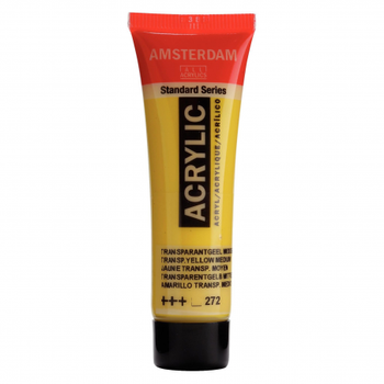 FARBA AKRYL.AMSTERDAM 272 TRANSP.YLW.MD. 120ML