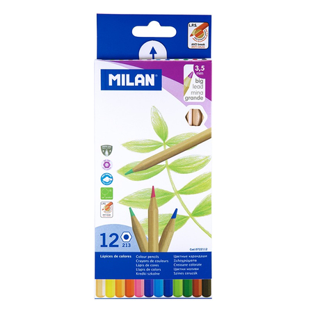 MILAN KREDKI OŁÓWK.SZEŚCIOK.MET.12KOL 0722112