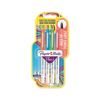 ***PISAKI FLAIR BOLD Z GRUBĄ KOŃCÓWKĄ 4 KOL 2138473