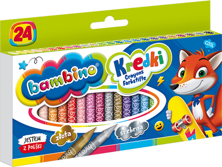 KREDKI BAMBINO ŚWIECOWE 24KOL 0218