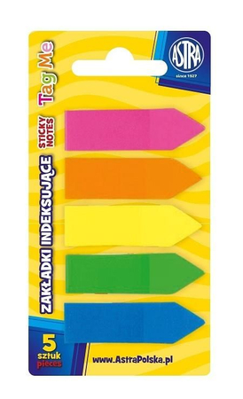 ASTRA ZAKŁADKI INDEKSUJĄCE 5 KOLORÓW 116120001