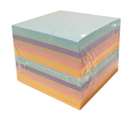 TRES KOSTKA KOLOROWA NIEKLEJONA 85X85X35