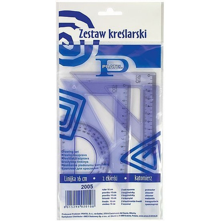 ZESTAW KREŚLARSKI MAŁY 16CM PRATEL