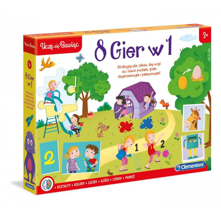 CLEMENTONI 50089 GRY 8W1 UCZĘ SIĘ BAWIĄC
