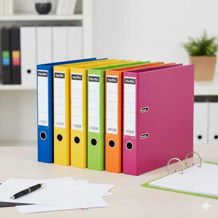 HERLITZ SEGREGATOR PLASTIKOWY A4 MIX KOL