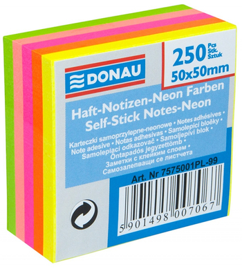 DONAU BLOCZEK SAMOP.MINI 50/50/250 5KOL NEON 75750
