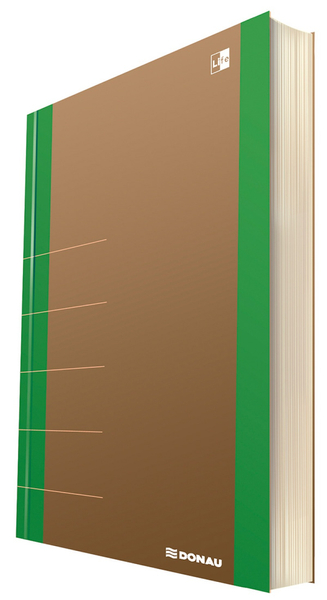 ***DONAU LIFE NOTATNIK 165X210MM 100K NEON ZIELONY 1370001FSC-06