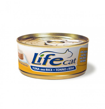 ***LIFE CAT PUSZ 170G TUŃCZYK+RYŻ+KURCZAK