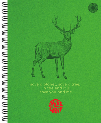 ZO ZESZYT THINK GREEN 80K A4 KRATKA 029260